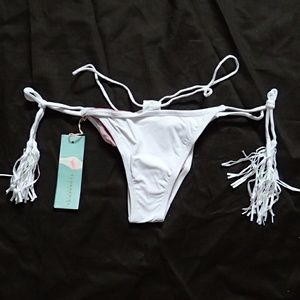 Flordepiel White Sexy Bikini Bottom S - NWT